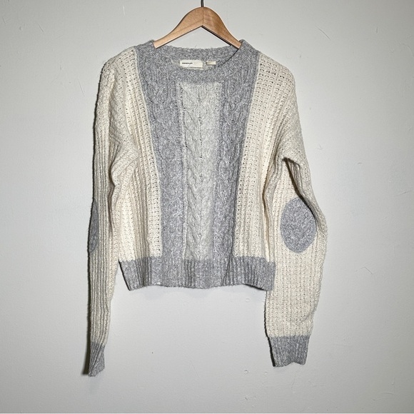 Anthropologie Sleeping On Snow Cable Knit Long Sleeve Sweater Size Medium Women - Picture 1 of 15